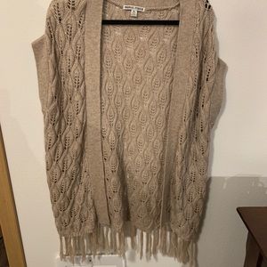 Fringe Vest Cardigan
